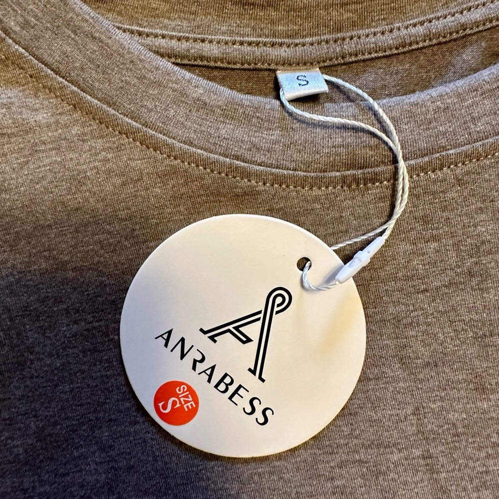 ANRABESS Brown T-Shirt